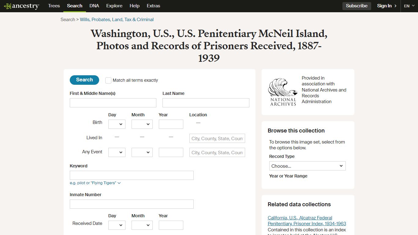 Washington, U.S., U.S. Penitentiary McNeil Island, Photos and Records ...